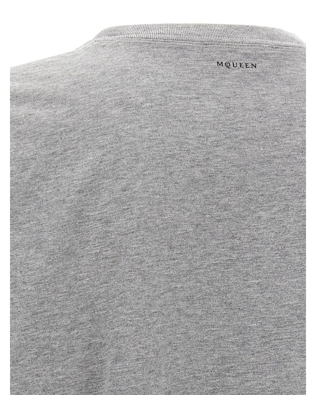McQueen Black 'Skull' T-Shirt for men