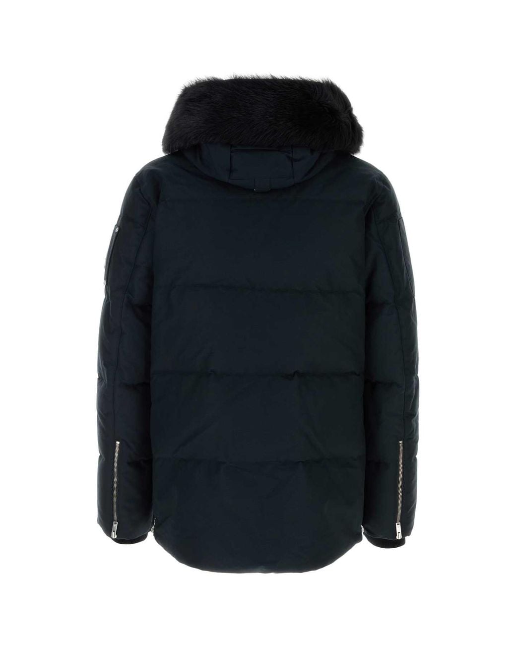 Moose Knuckles Blue Midnight Cotton-Blend Down Jacket With Recycled Nylon Lining for men