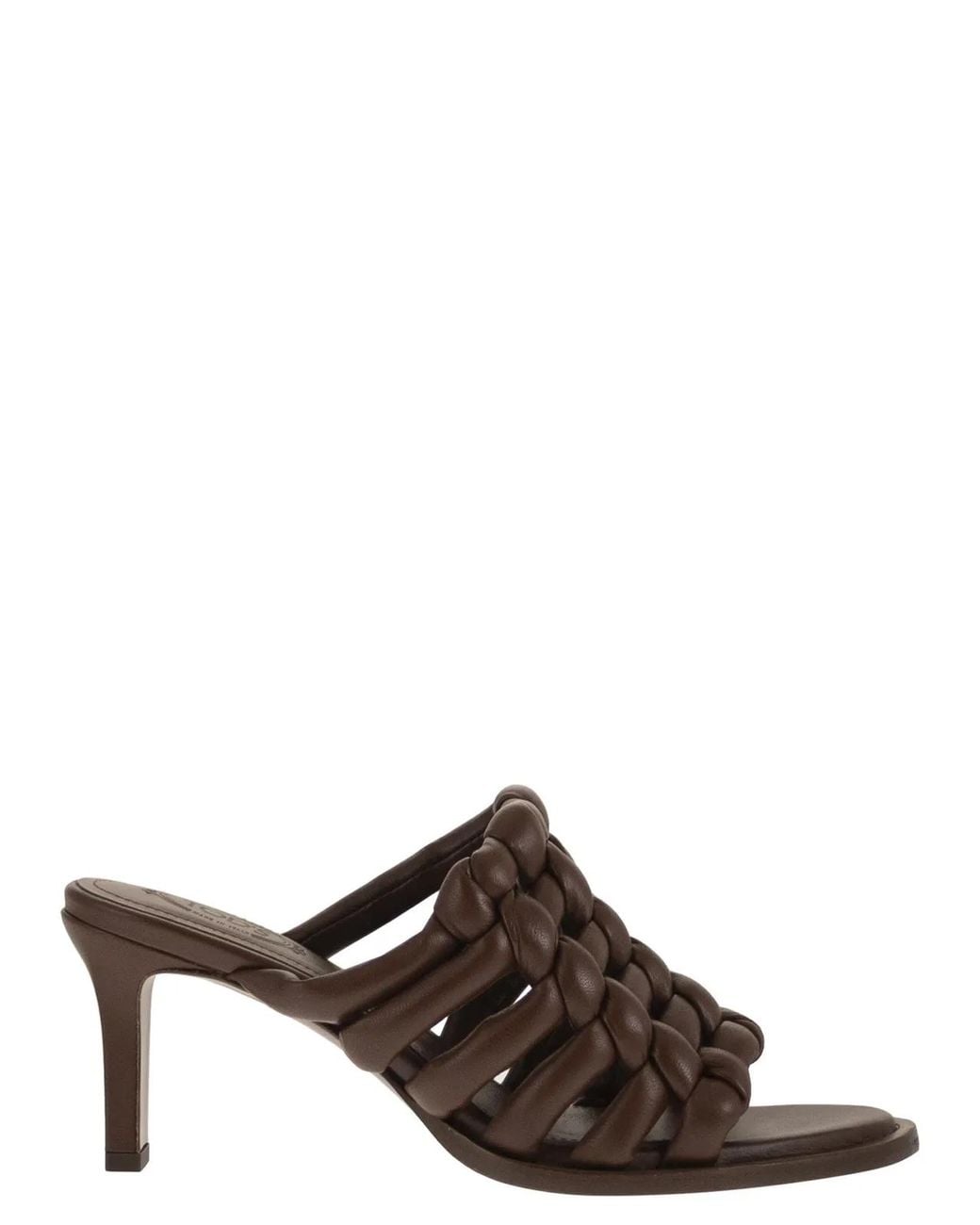 Tod's Brown Nappa Leather Clogs
