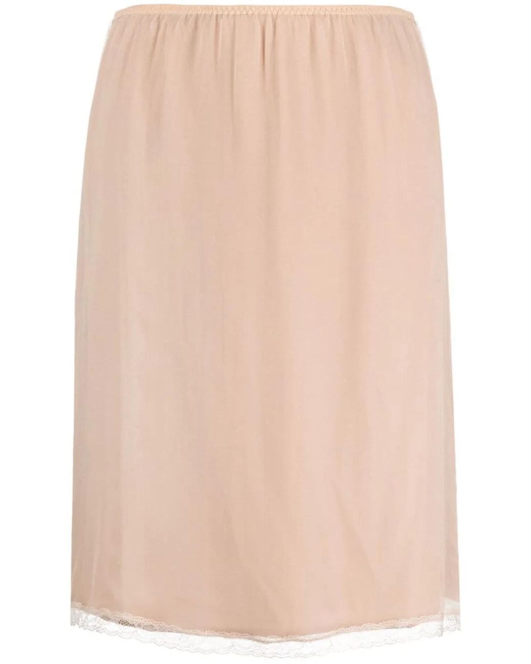 Gucci Natural Silk Chiffon Skirt
