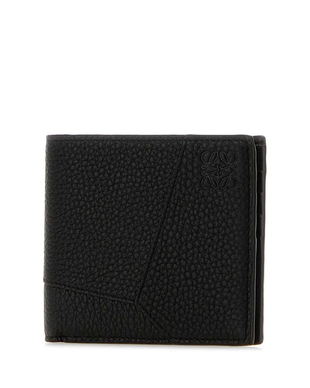 Loewe Black Puzzle Edge Bifold Wallet for men