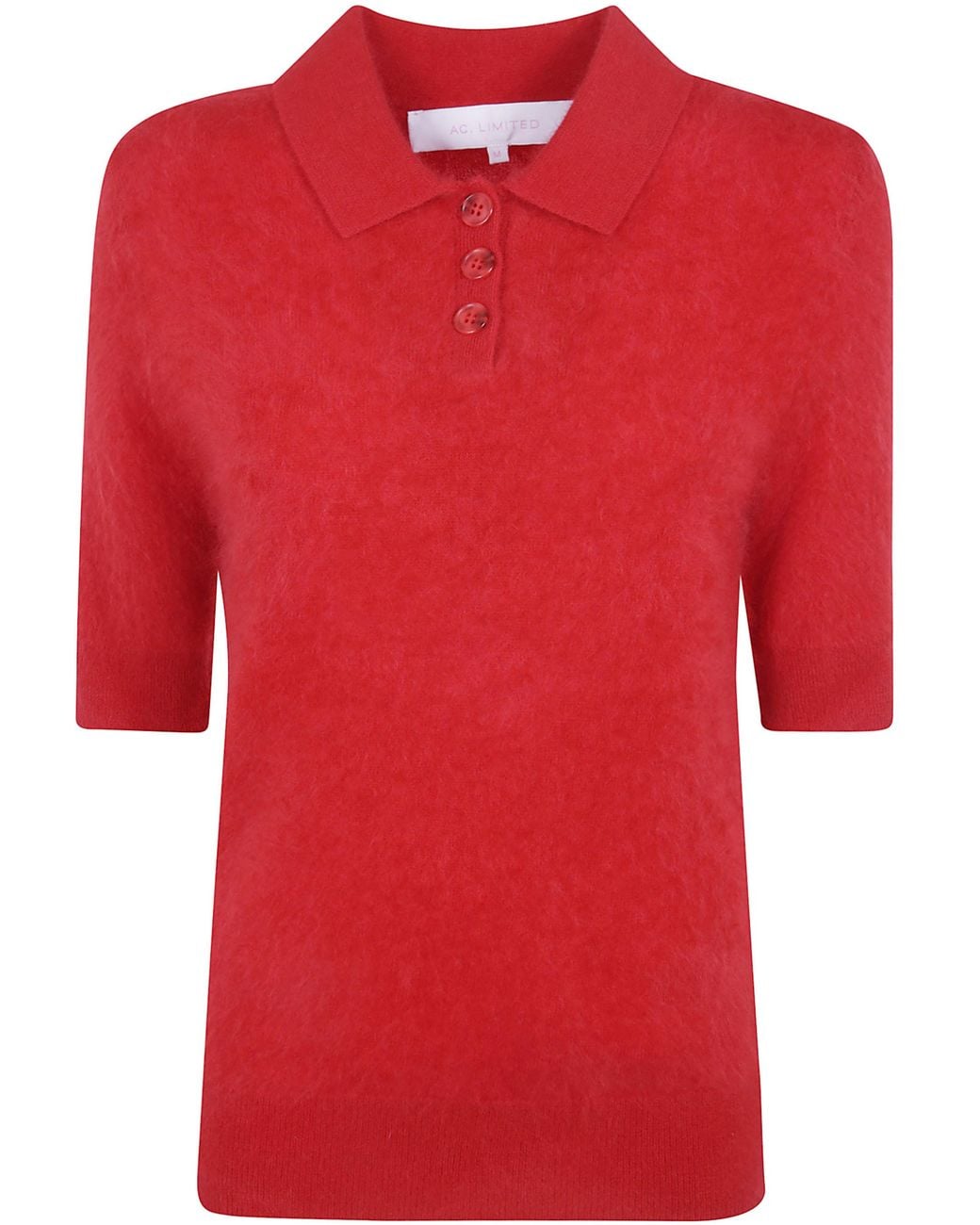 ABSOLUT CASHMERE Red "Margot" Short Sleeves Sweater