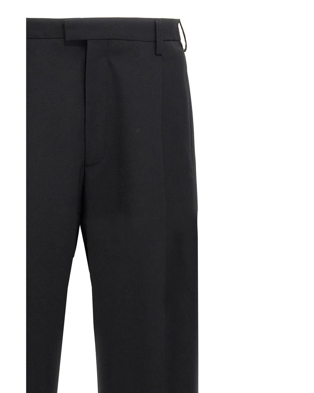 Marni Black Straight Leg Wool Blend Trousers for men