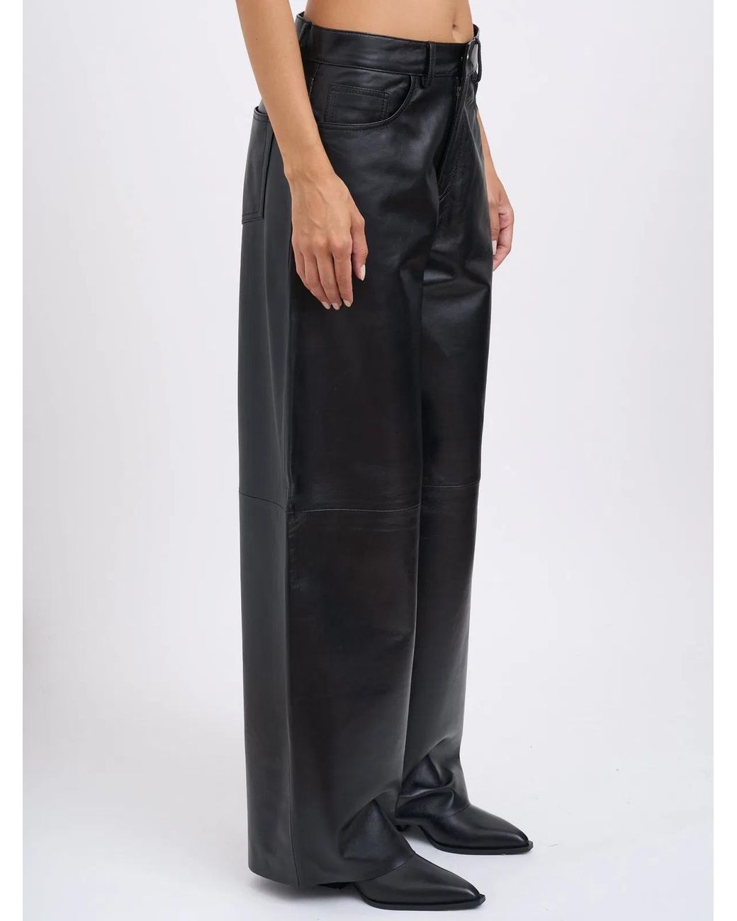 Haikure Black Bethany Leather Trousers