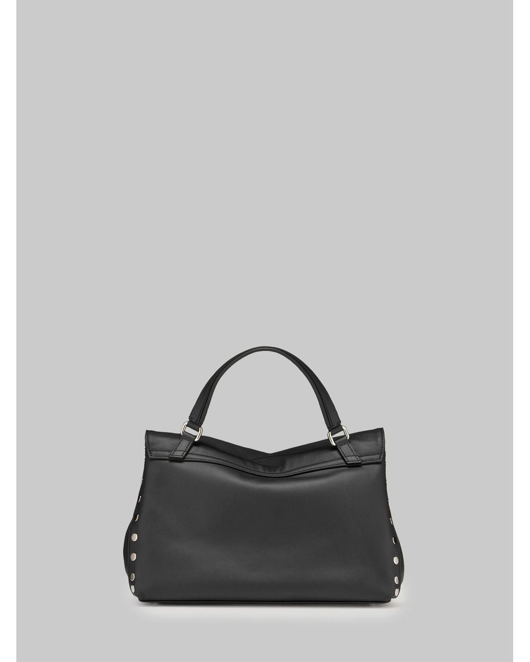 Zanellato Black Postina Saeta Bag S Lavagna
