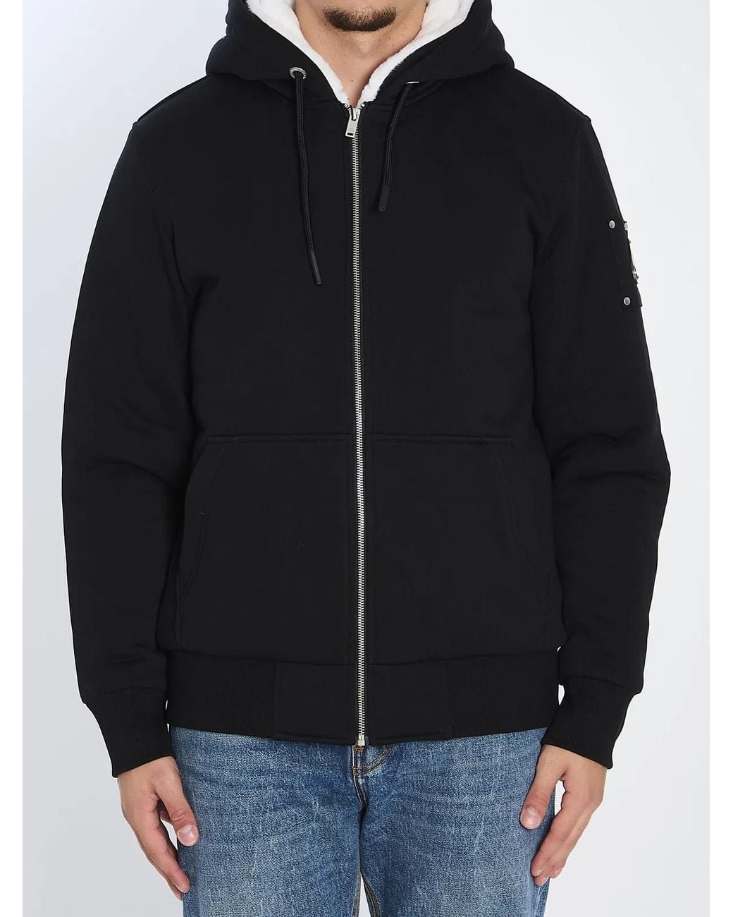 Moose Knuckles Black Felpa Bunny for men