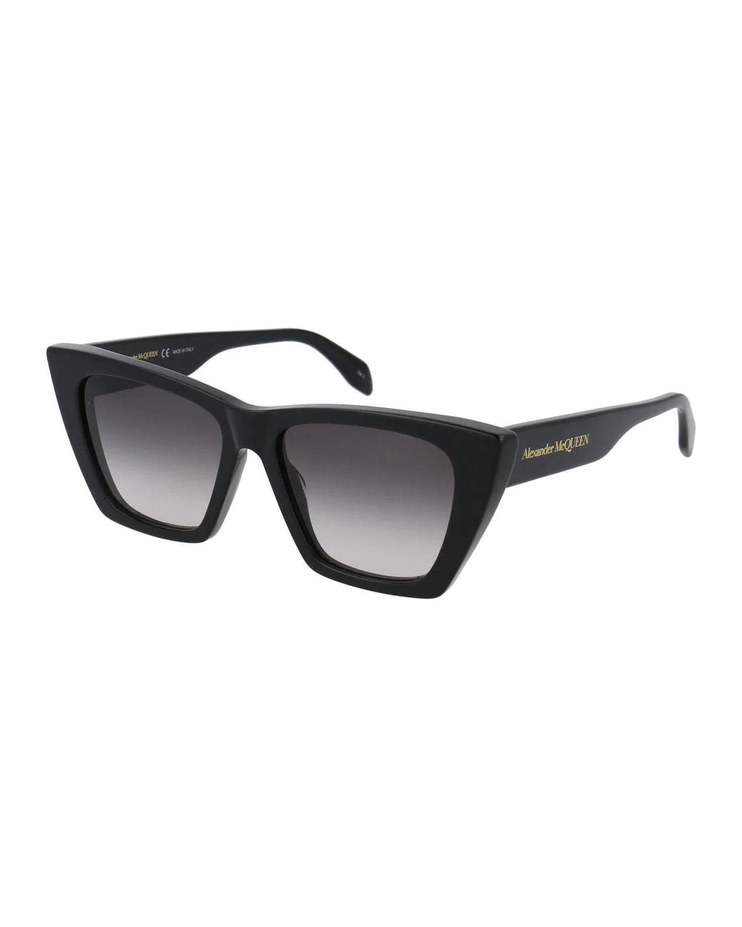 McQueen Black Acetate Sunglasses