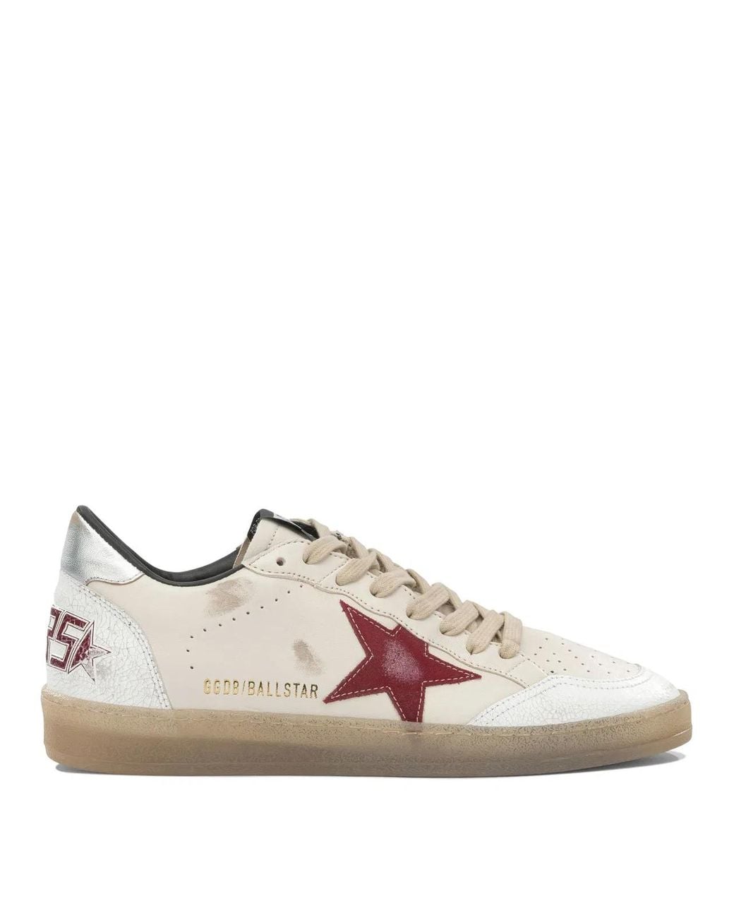Golden Goose Deluxe Brand Pink "Ball Star" Low-Top Sneakers for men