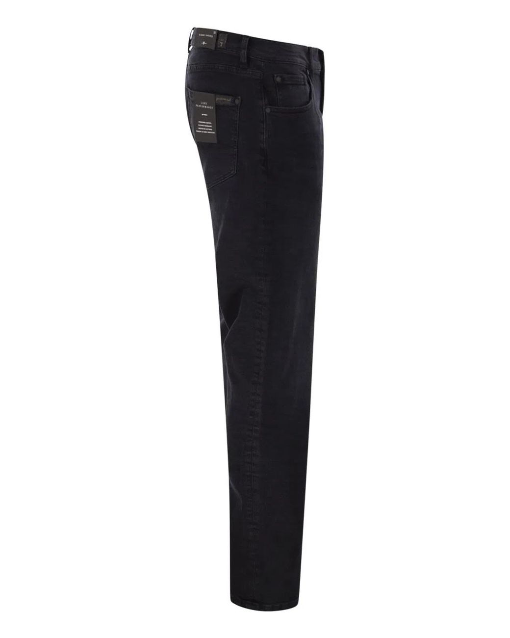 7 For All Mankind Blue Slimmy Tapered Low Jeans for men