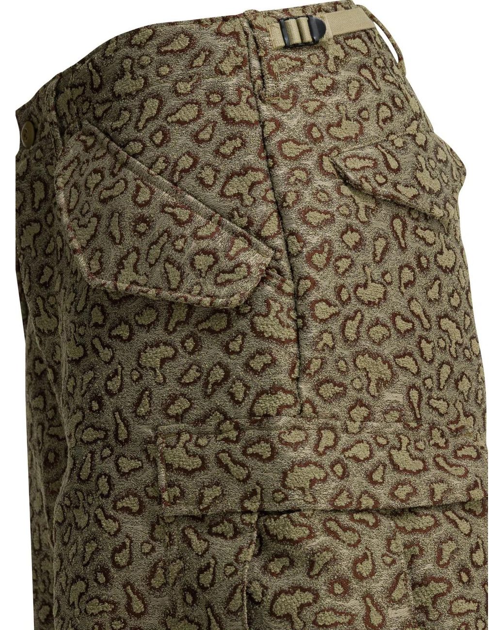 Beams Plus Green Polyester Cotton Trousers for men