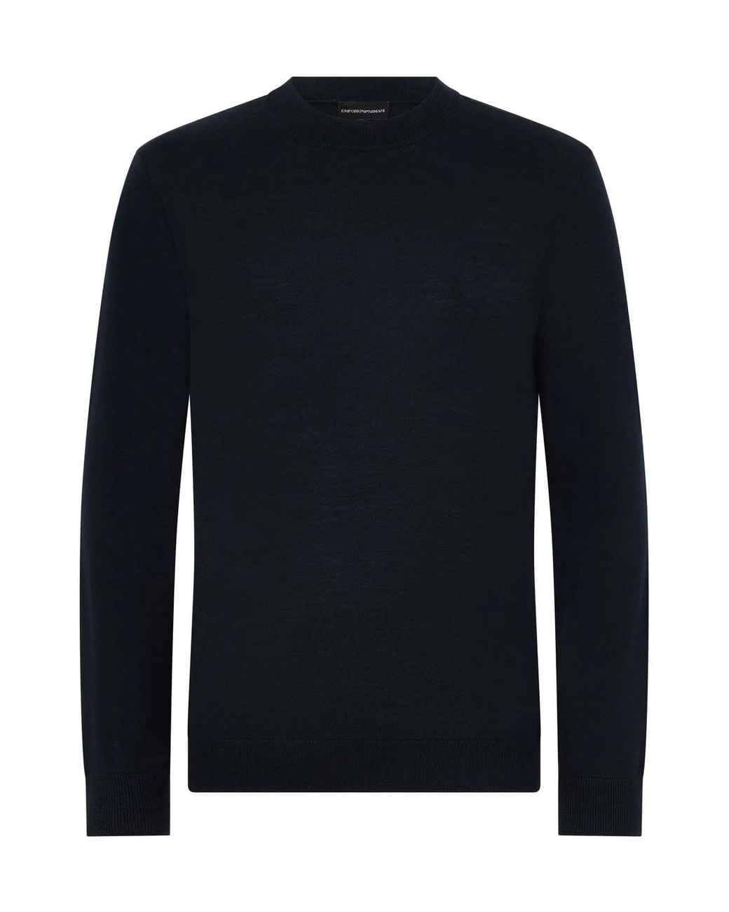 Emporio Armani Blue Wool Blend Pullover for men