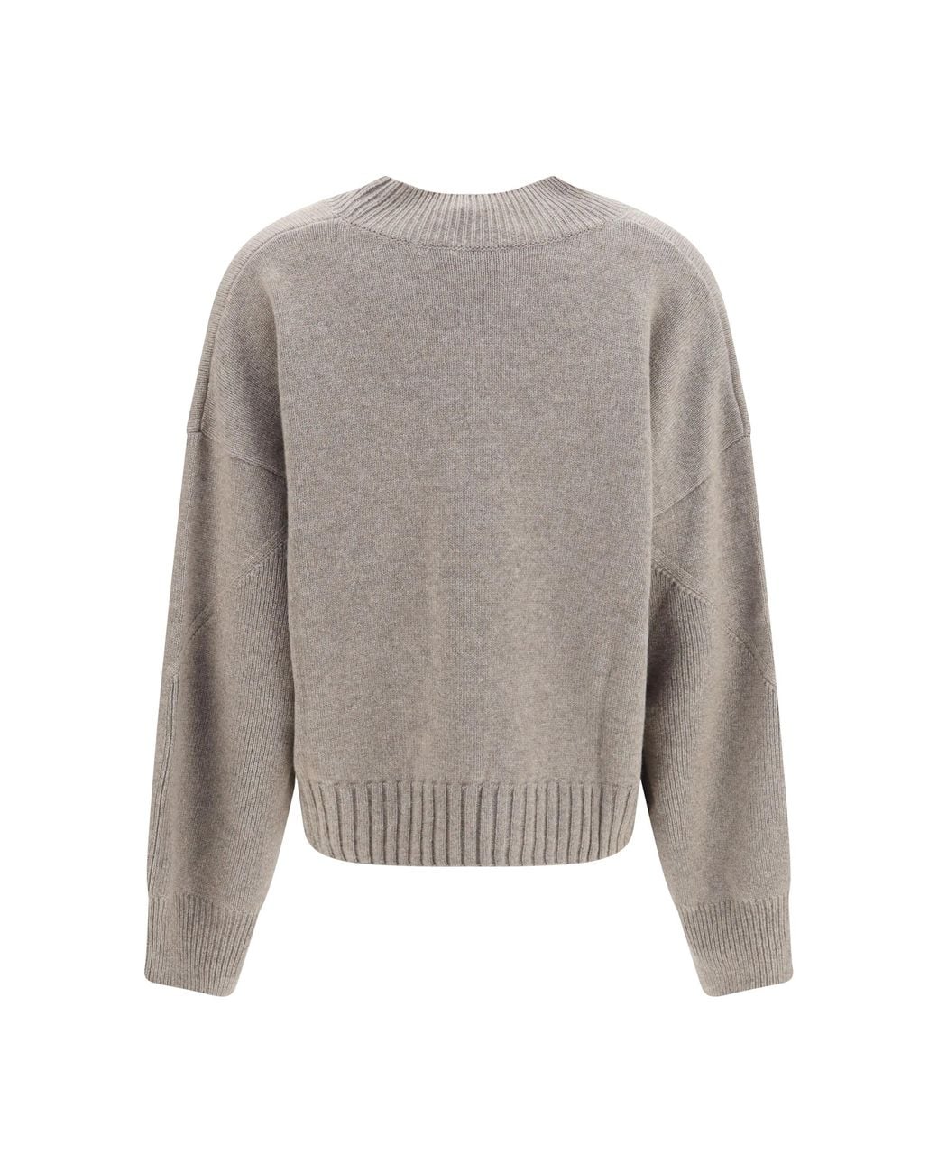 Malo Gray Cashmere Crew Neck Sweater Kashmir/Capra Hircus