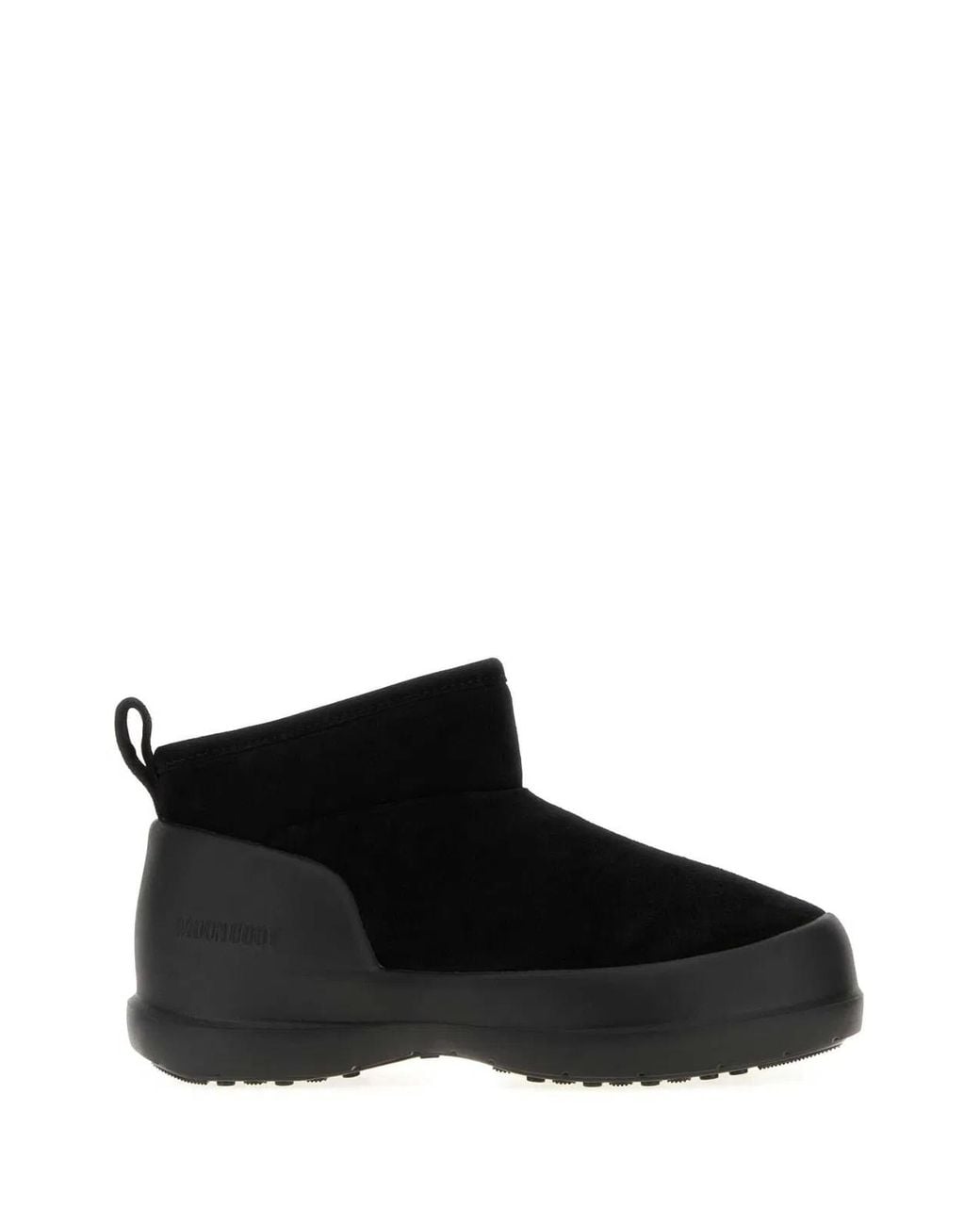 Moon Boot Black Suede Mezzaluna Ankle Boots