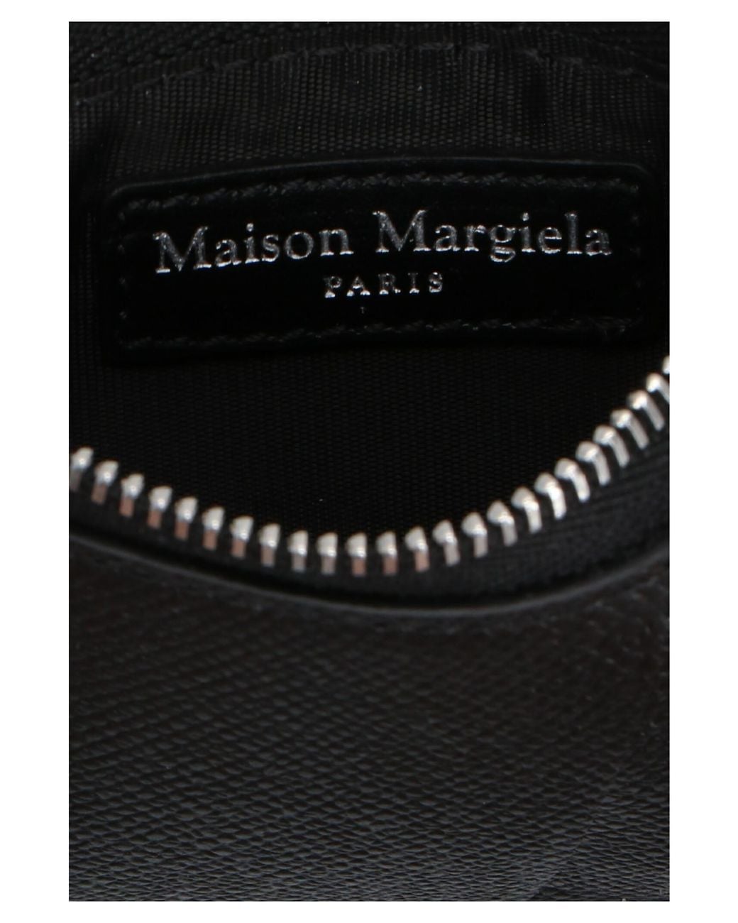 Maison Margiela Black 'Stitching' Card Holder for men
