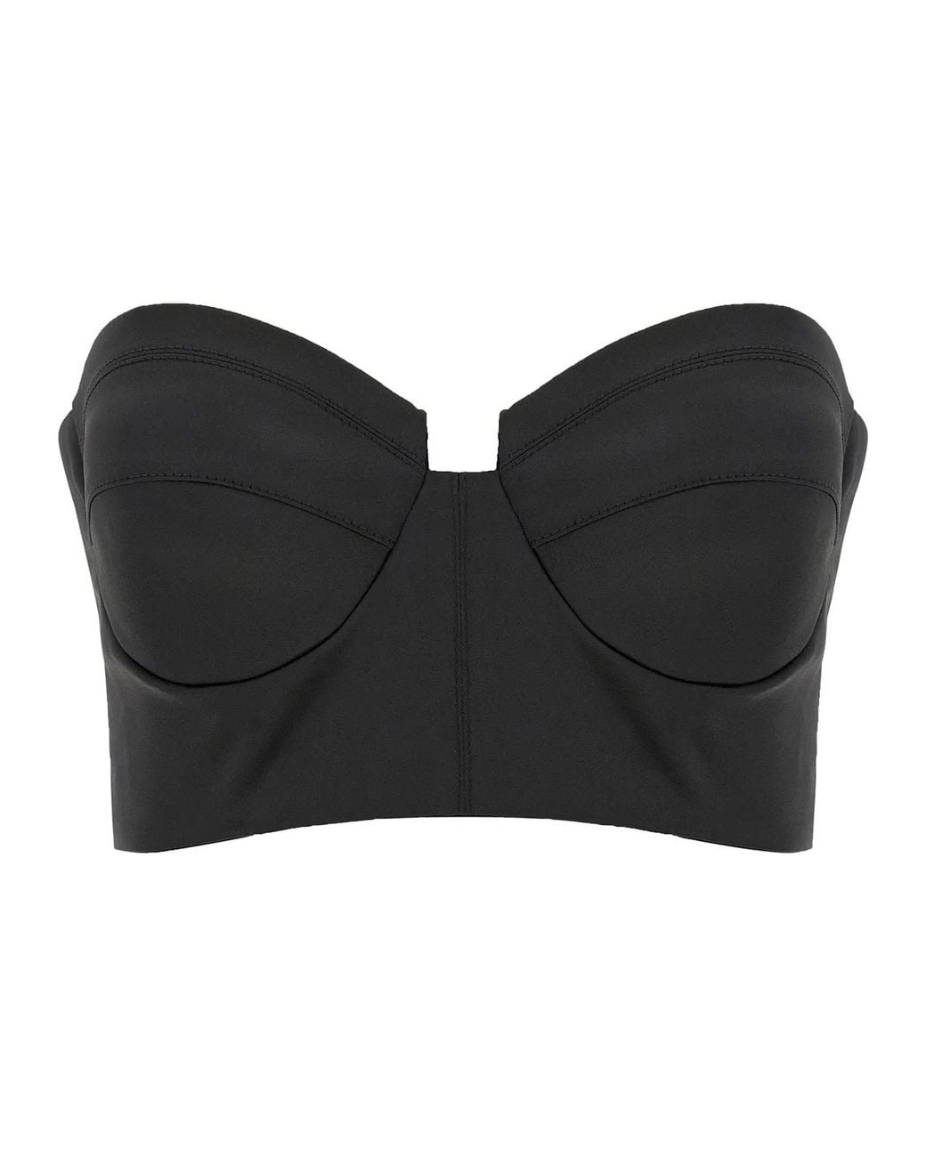 Elisabetta Franchi Black Bustier Top