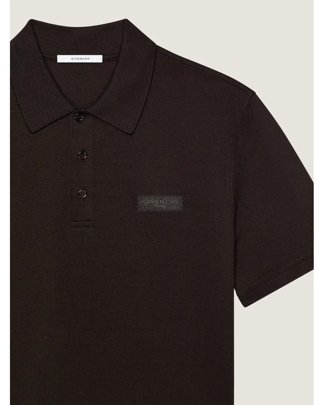 Givenchy Black Regular Fit Short Sleeve Polo for men