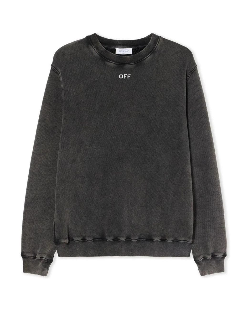Off-White c/o Virgil Abloh Black Felpa Check Flan Arrow Logo