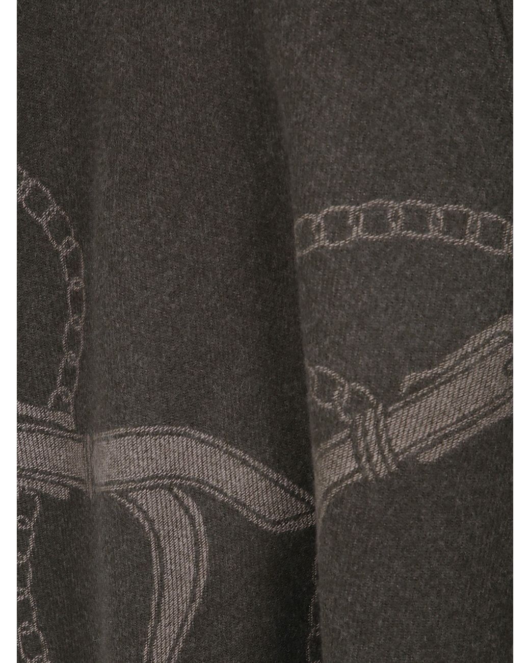 Ralph Lauren Gray "Ruana" Poncho