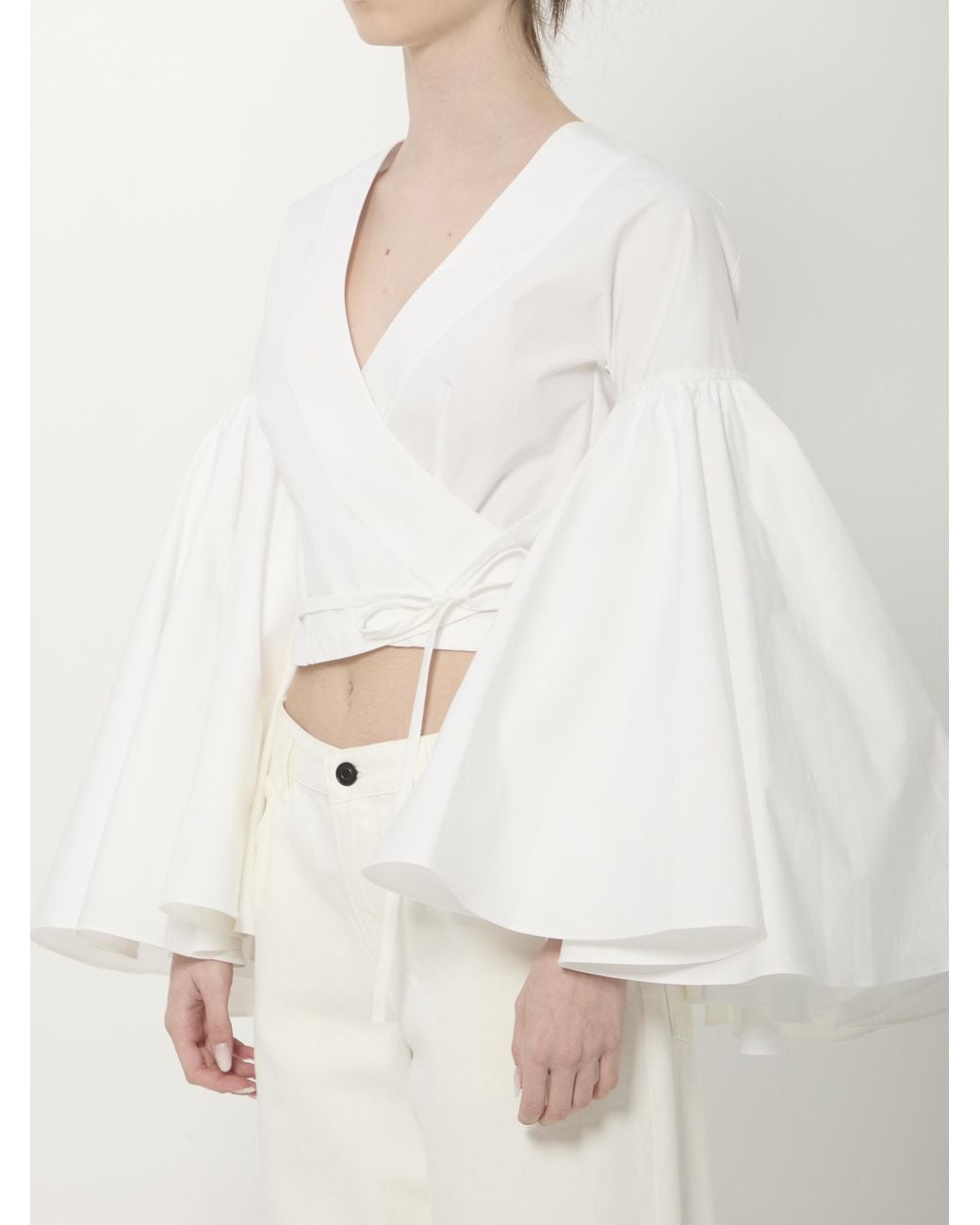 Jacquemus White Paysan Wrap Top