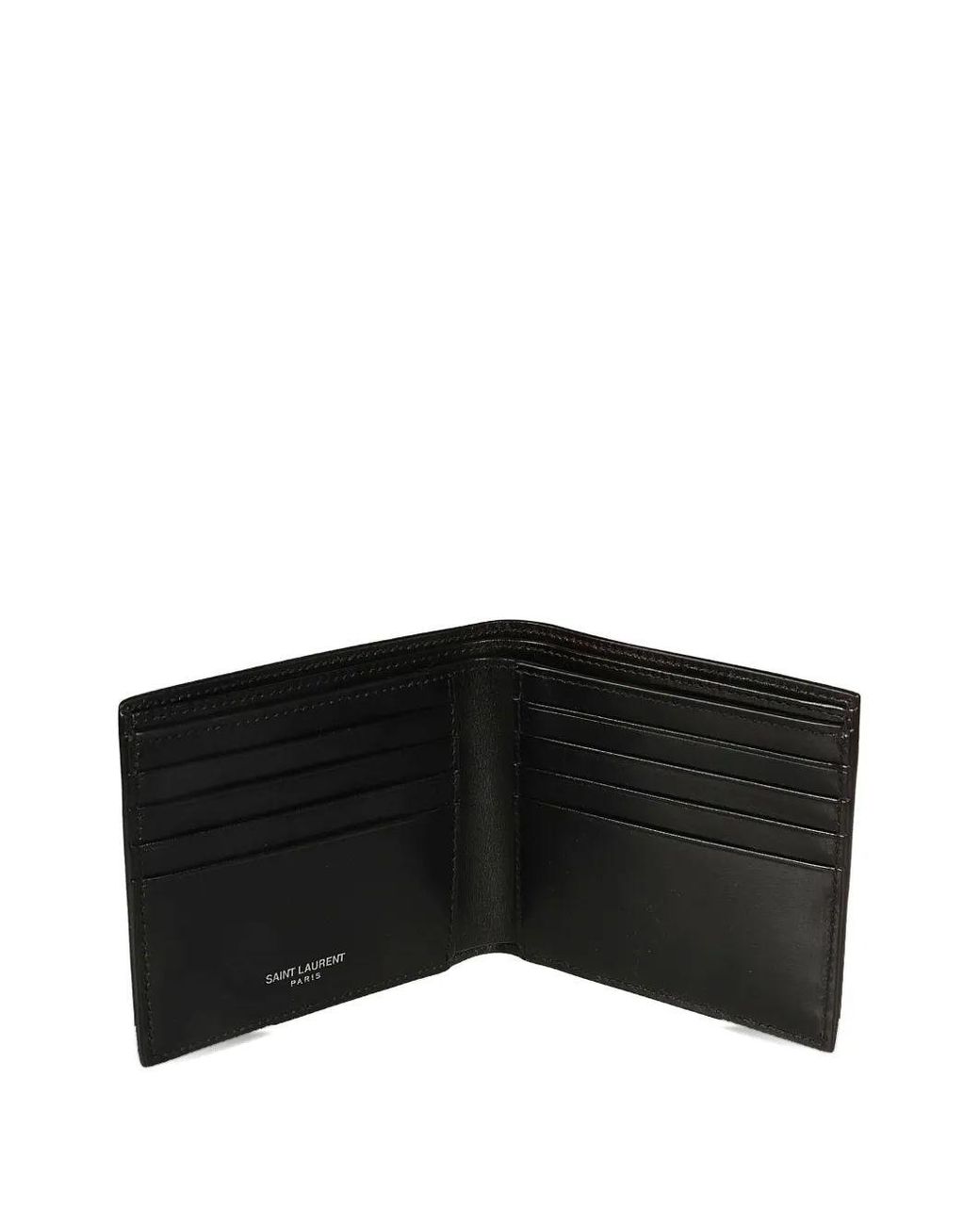 Saint Laurent Black Ysl Credit Card Holder for men