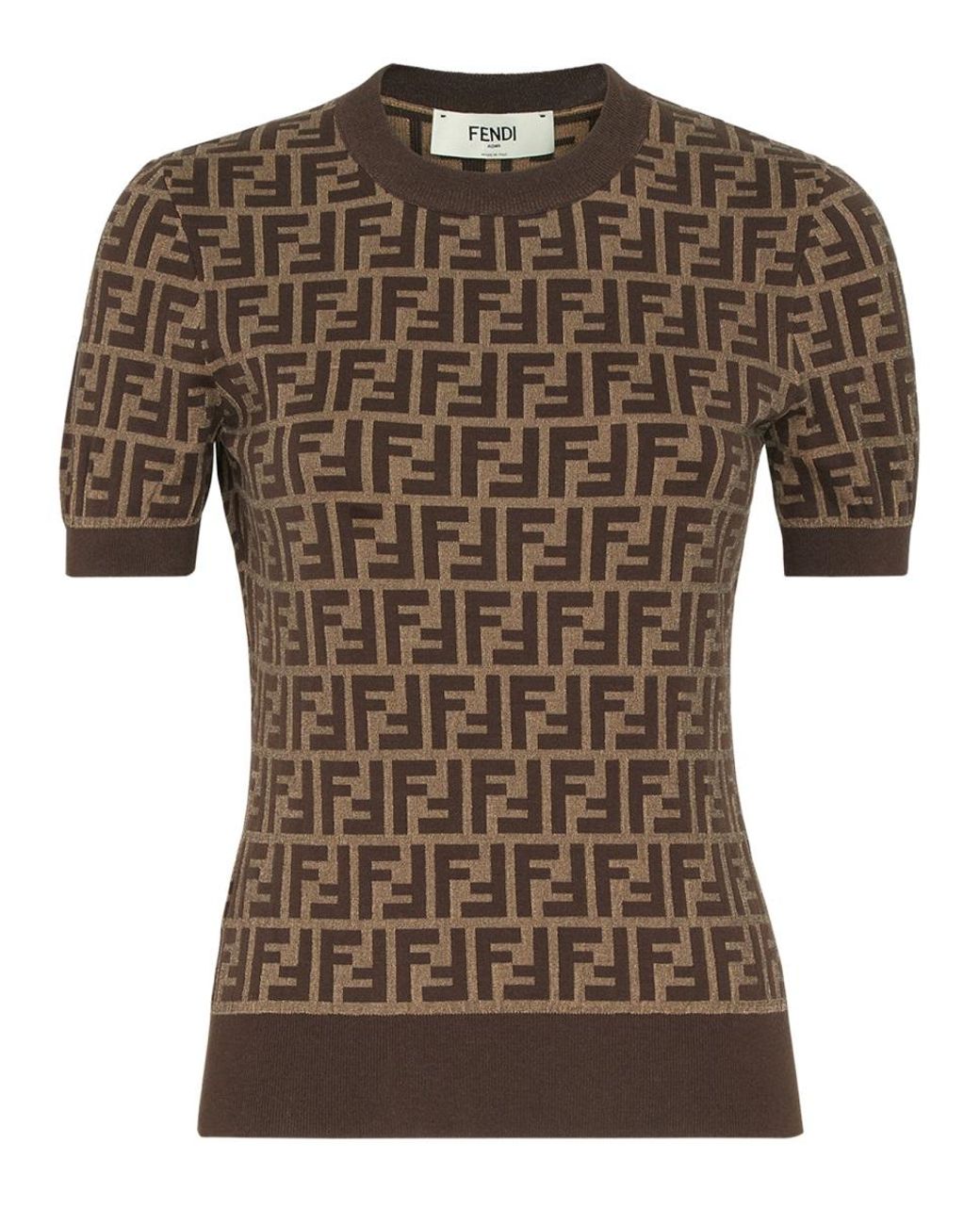 Fendi Brown Ff Pattern Top