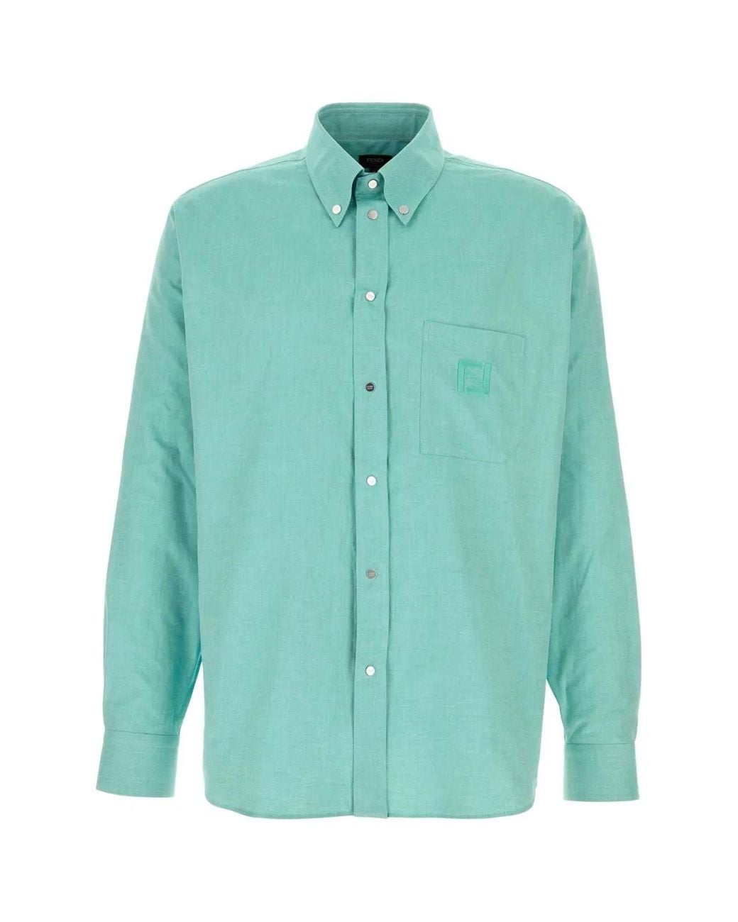 Fendi Green Sh.Comfort B.D. Oxford+Ff Embr for men