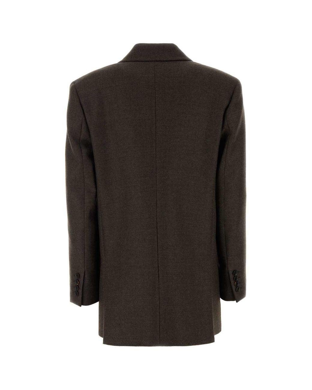 Max Mara Black Chocolate Wool Pulvino Blazer