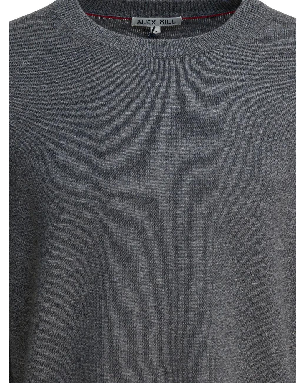 Alex Mill Gray "Reverse Seam" Sweater for men