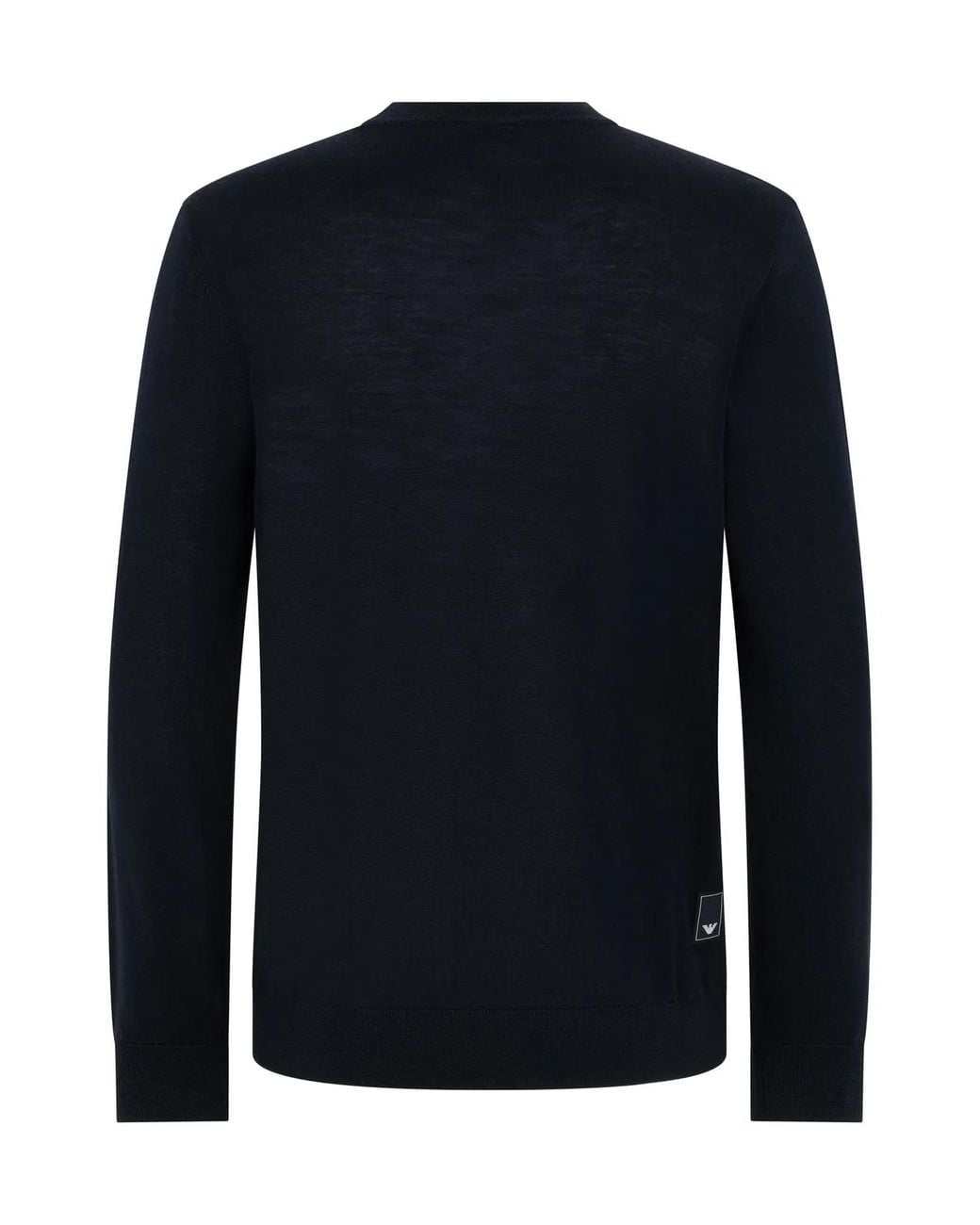 Emporio Armani Blue Wool Blend Pullover for men