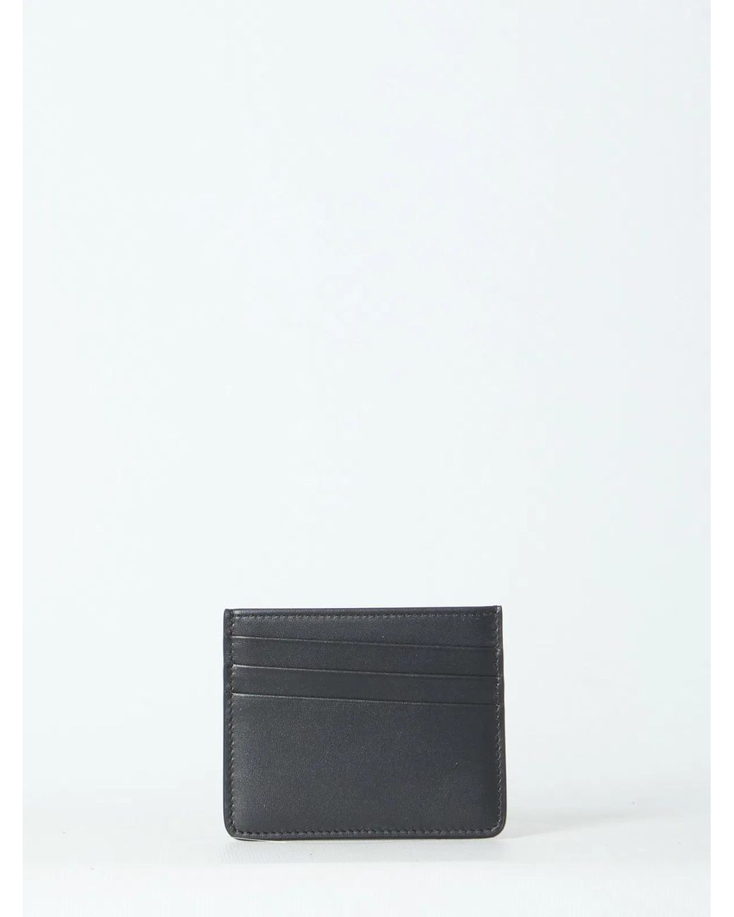 Maison Margiela White Small Leather Cardholder for men