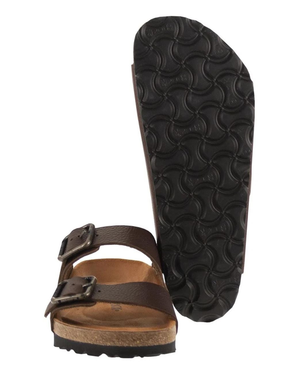 Birkenstock Brown Arizona Wb Vintage – Natural Leather Sandal for men