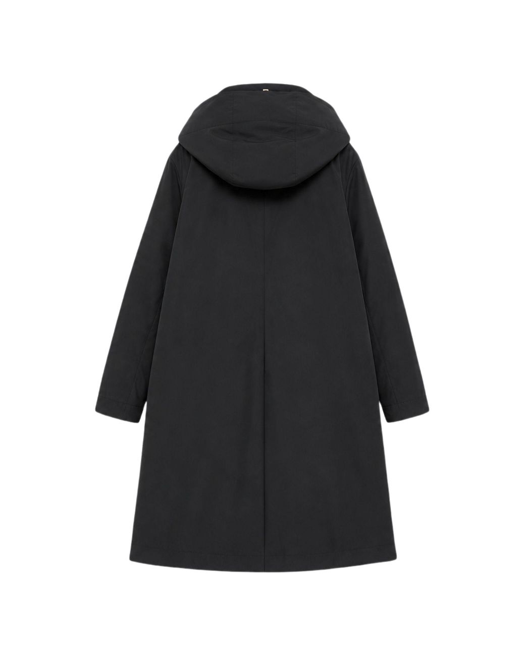 Herno Black 2 Layer Windstopper Padded Coat With Belt
