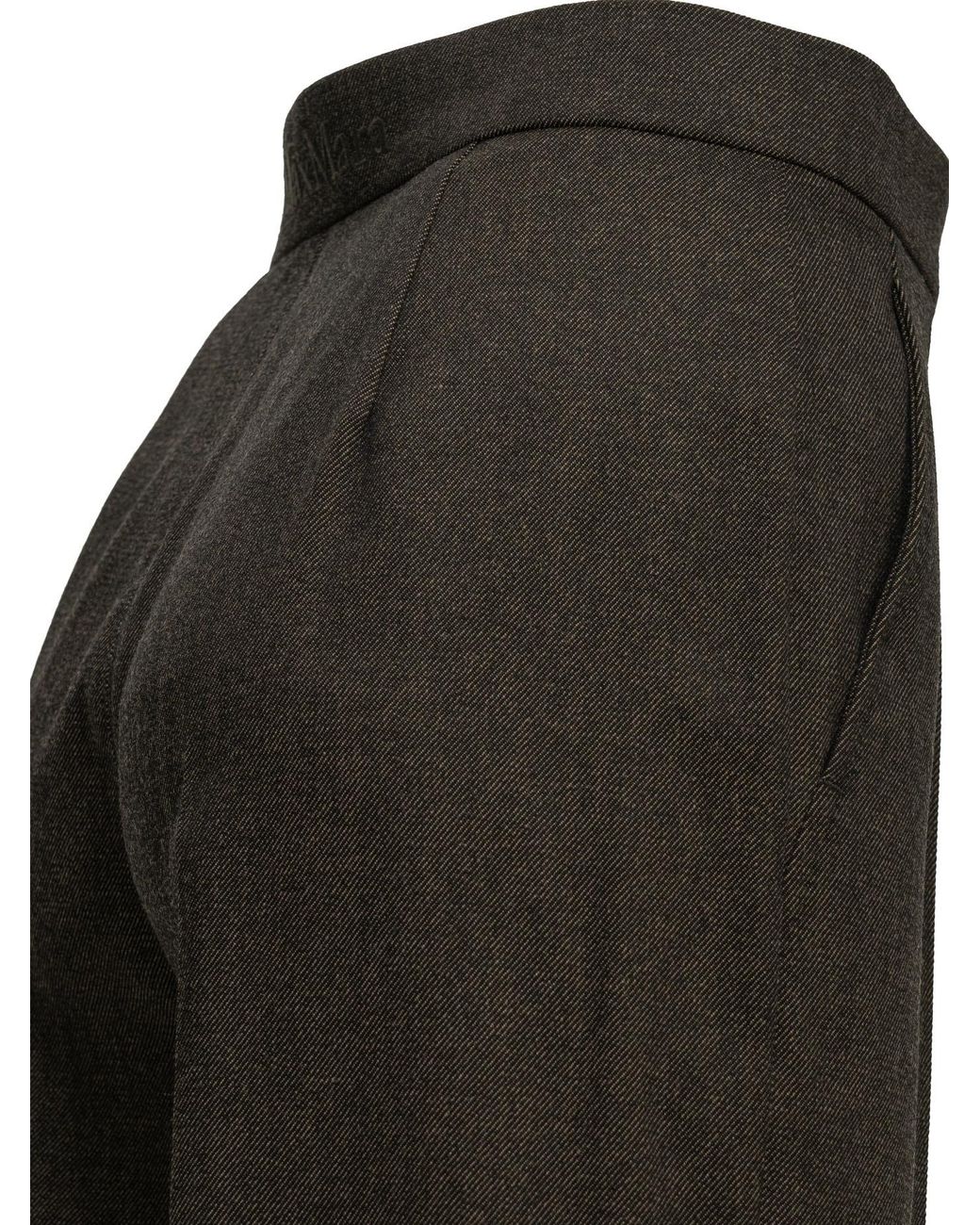 Max Mara Black Tailored Wool Pants