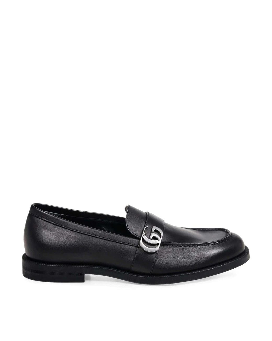 Gucci Black Mocassino Blk Loafers for men