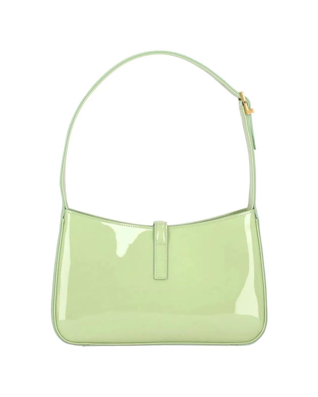 Saint Laurent Green Misty Jade Le 5 À 7 Calf Leather Shoulder Bag