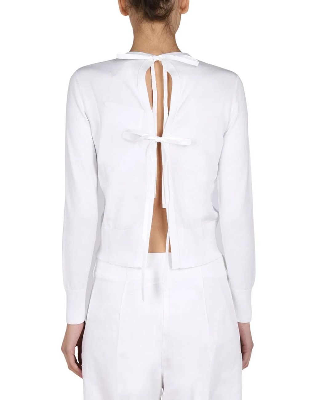 Patou White Bow Jersey