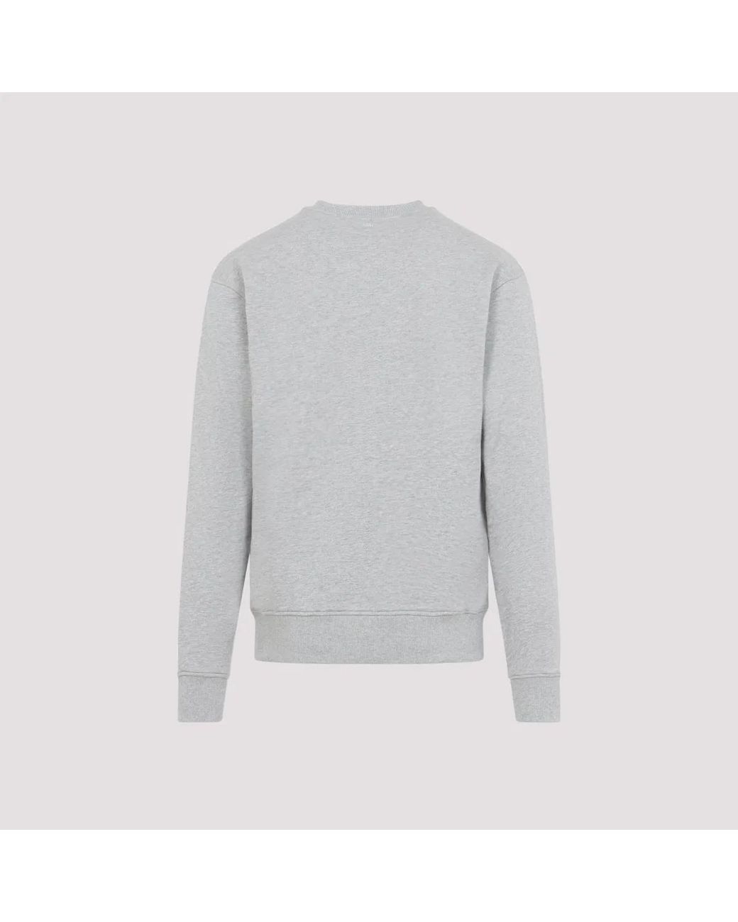 AMI Gray Classic Fit Crewneck Sweater For for men