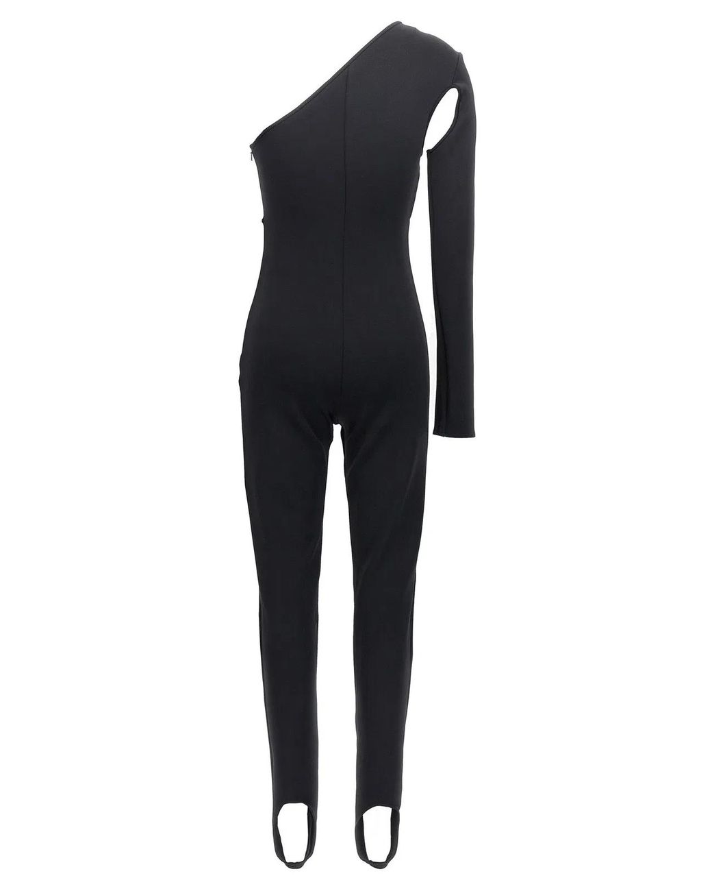 David Koma Black Scuba Cut Out One-Length Bodysuit