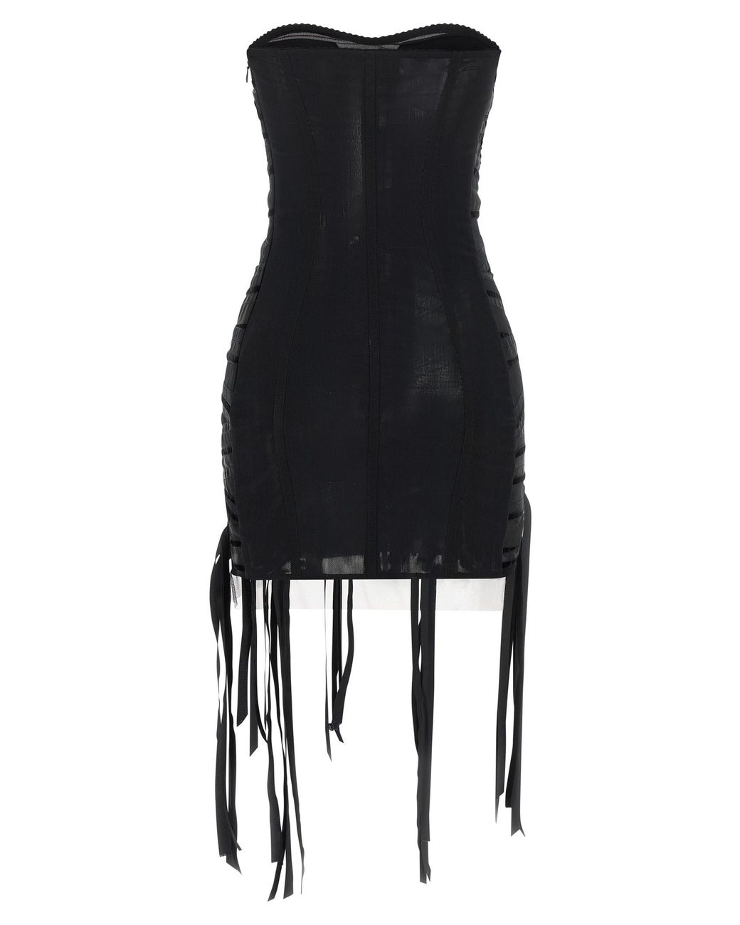 The Attico Black Ribbon Dress