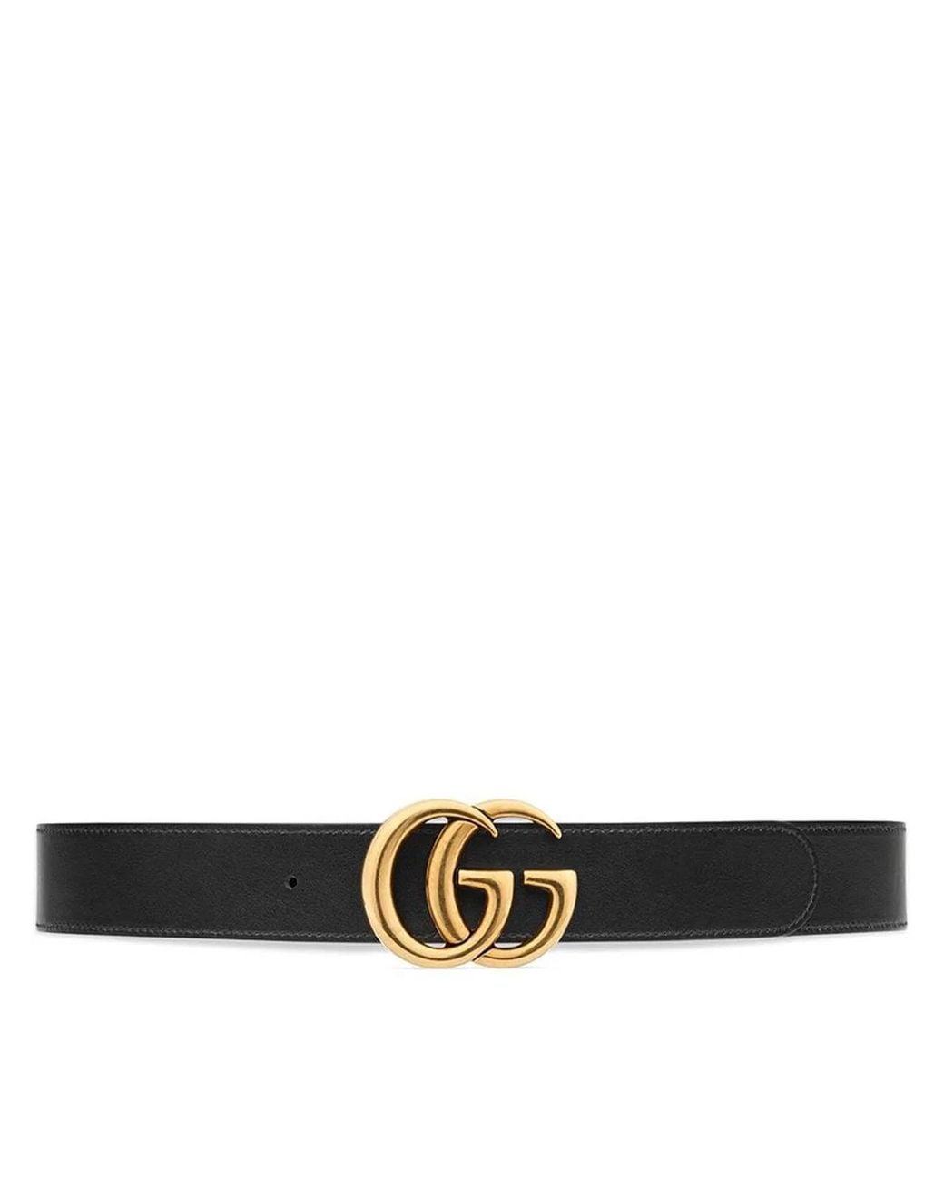 Gucci Black Gg Marmont Reversible Belt