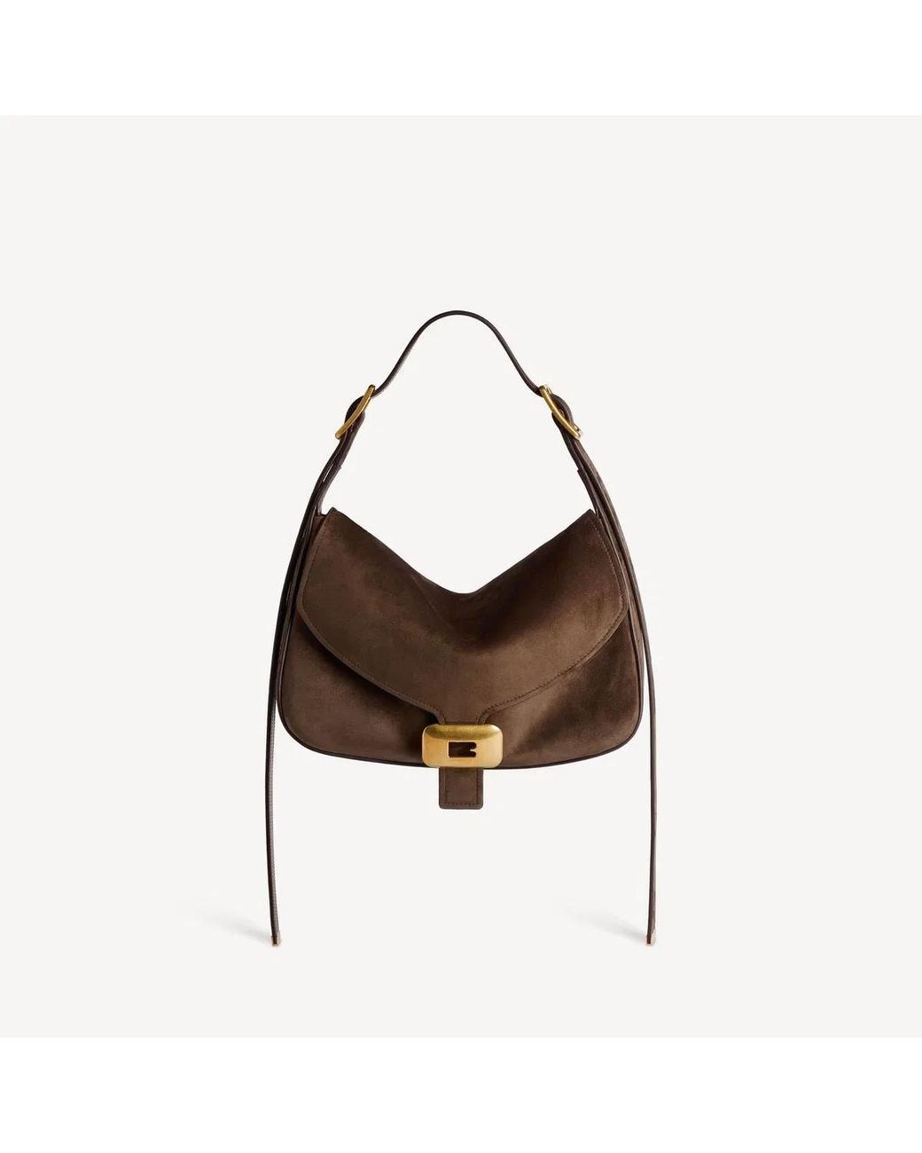 Balenciaga Brown Clicca Shoulder Bag Medium