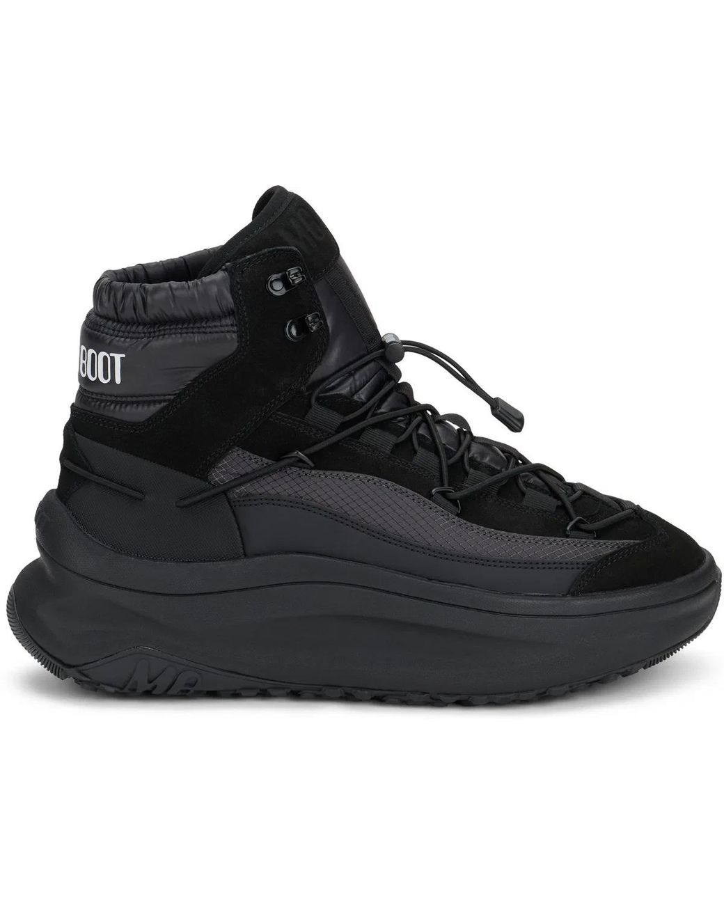 Moon Boot Black Sneaker Moon247 Xlace Mid
