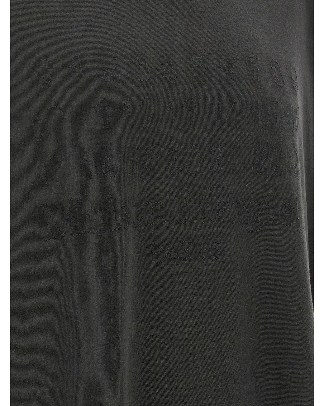 Maison Margiela Black Logo T-Shirt for men