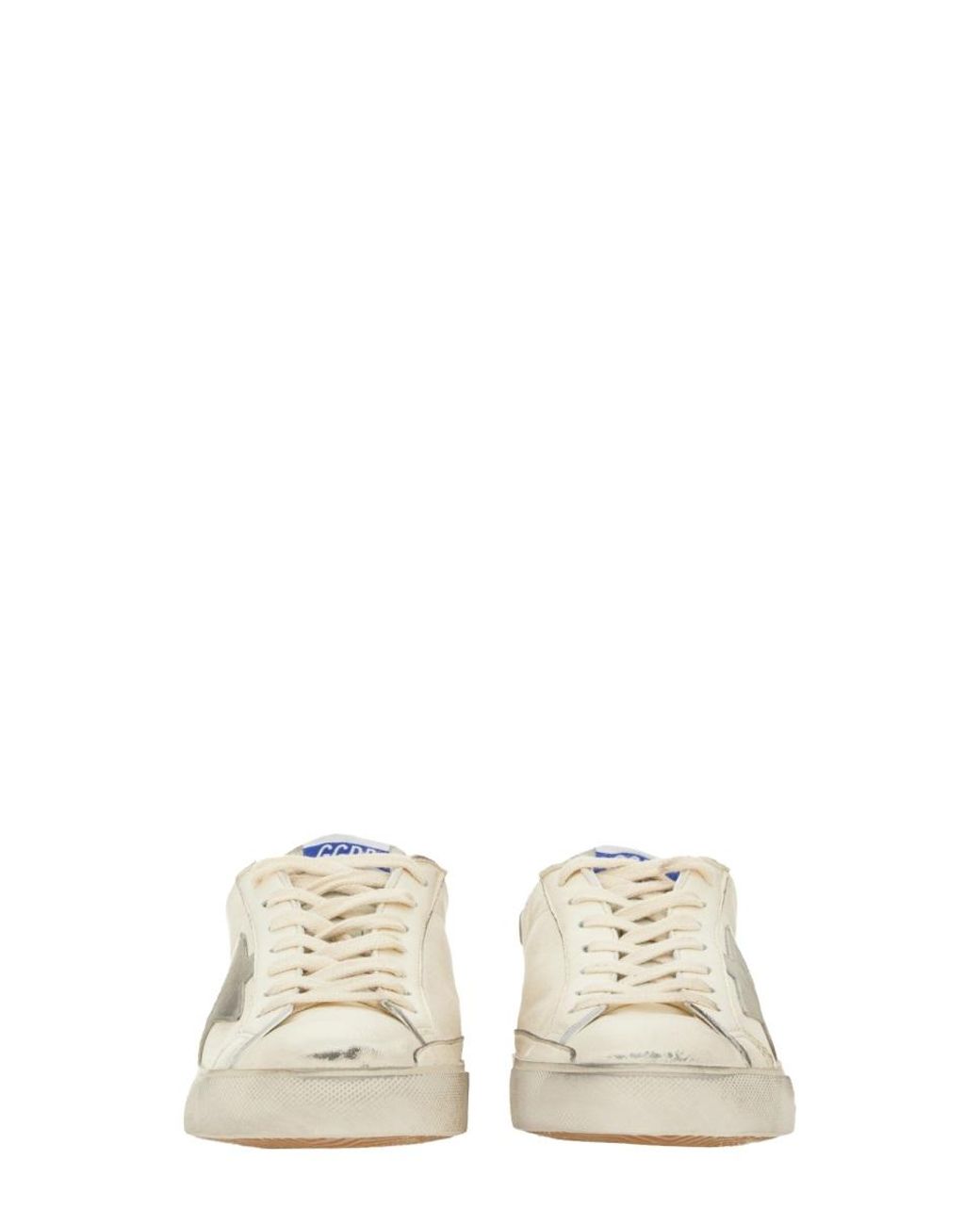 Golden Goose Deluxe Brand White Super-Star Leather Sneakers for men