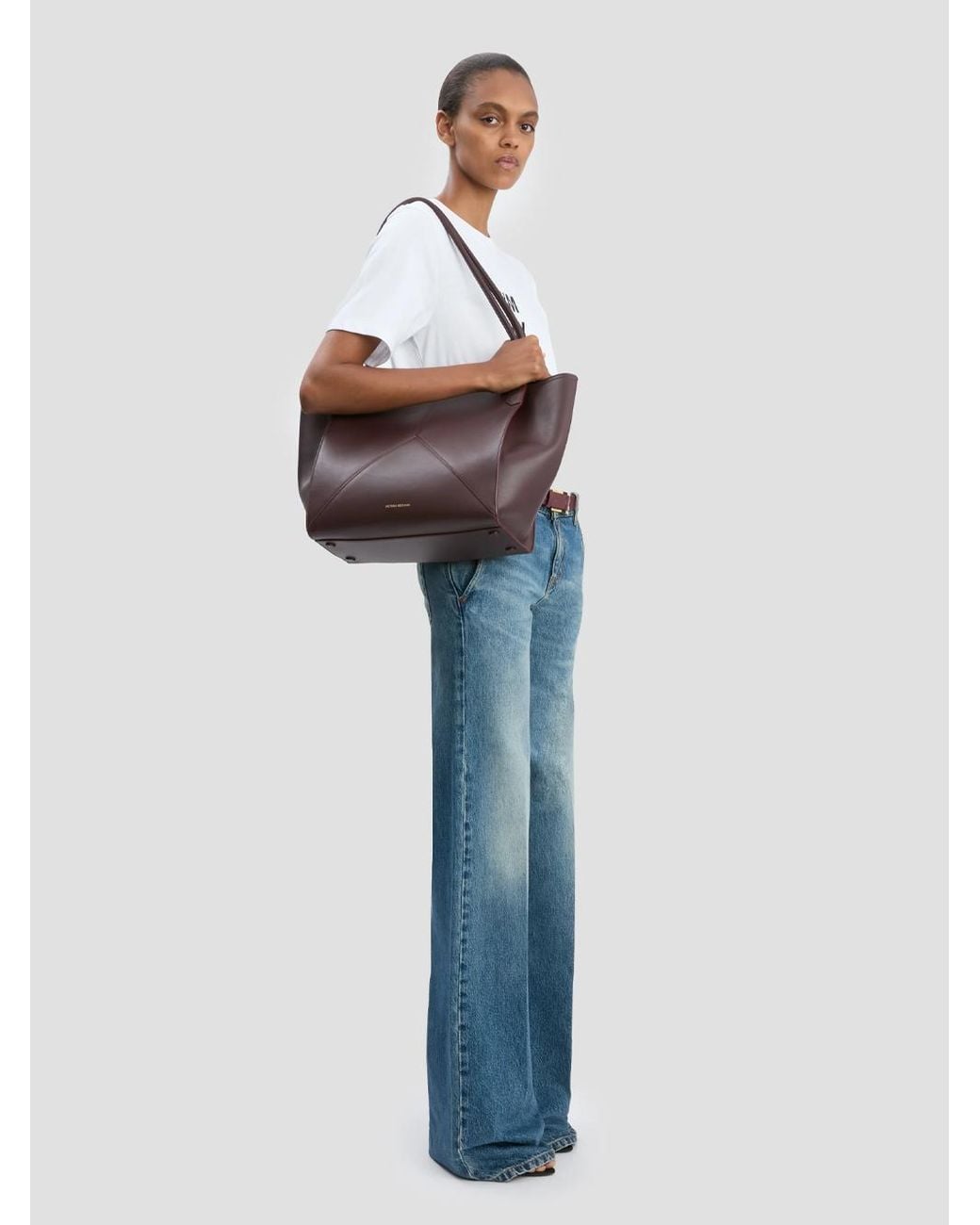 Victoria Beckham Brown Borsa Tote Victoria