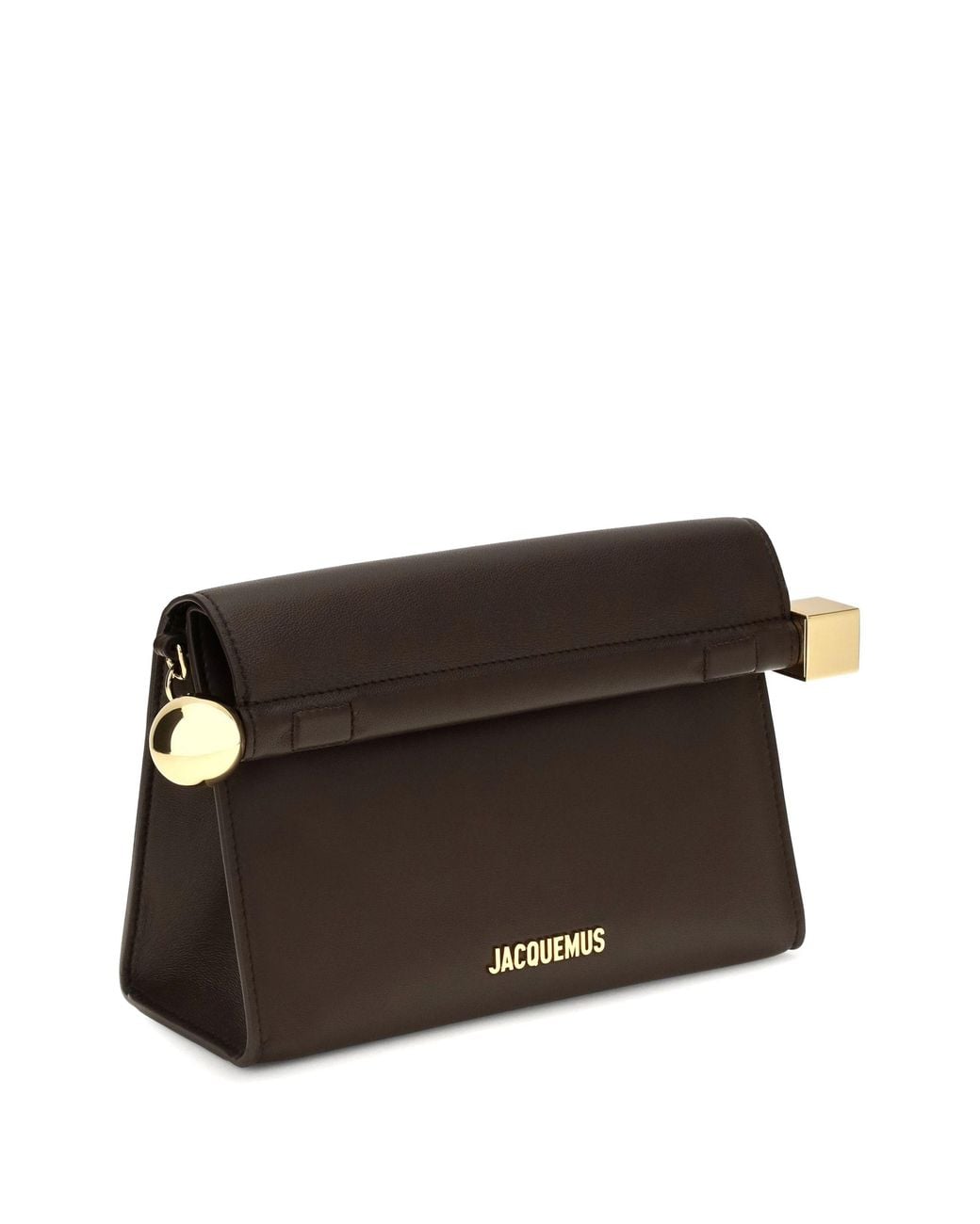 Jacquemus Brown The Rond Carré Mini Clutch Handbag