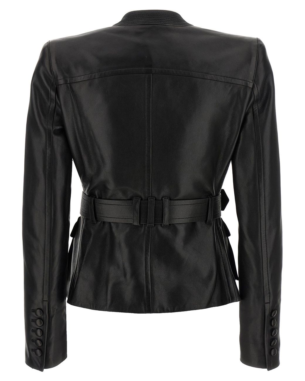 Balmain Black Leather Jacket