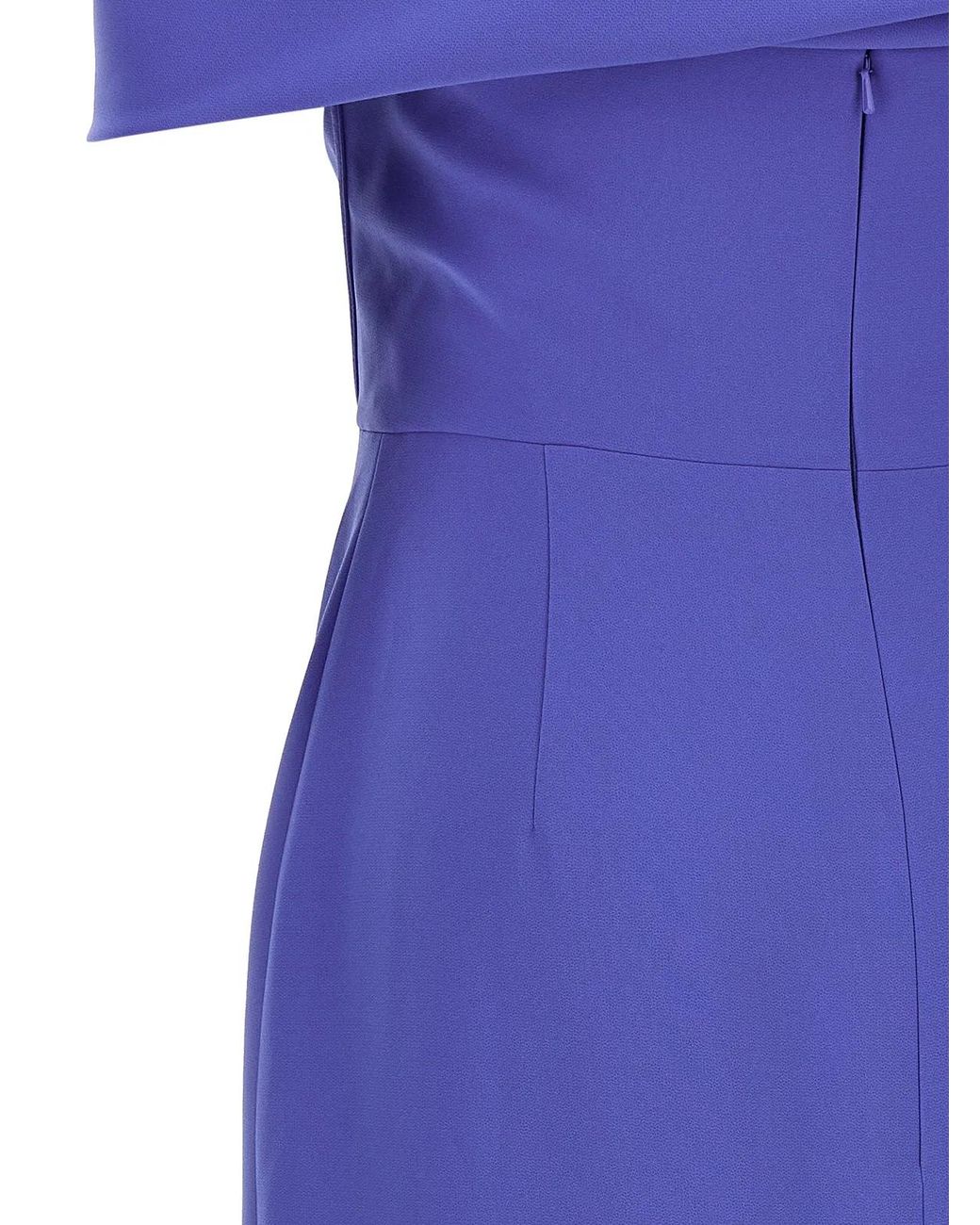 Carolina Herrera Purple Column Dress