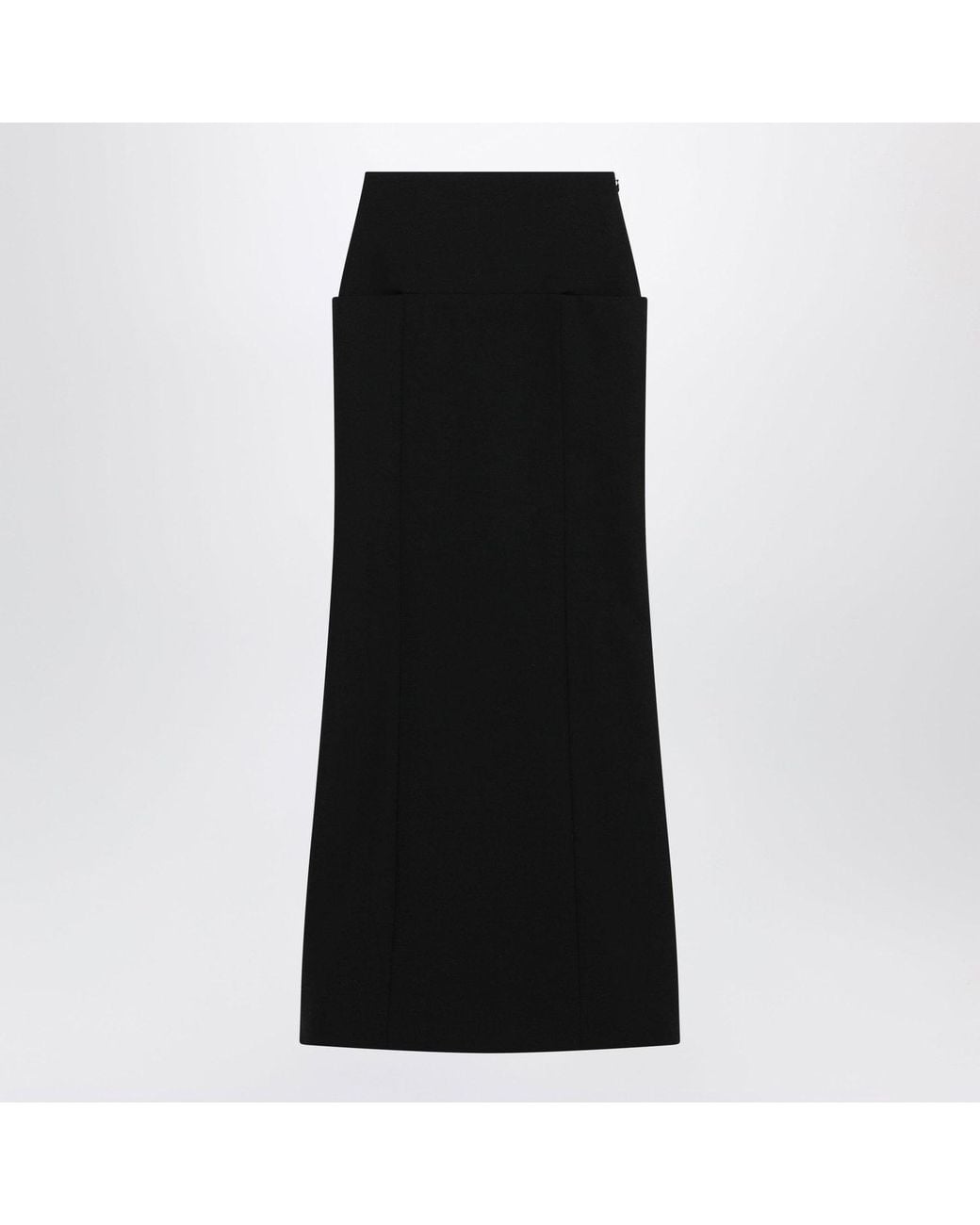 Alaïa Black Alaia Long Wool Skirt