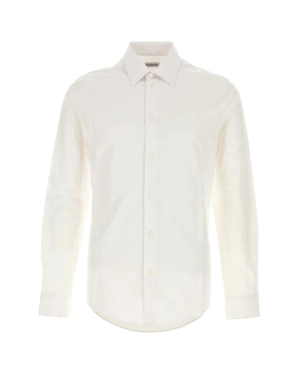 Burberry White Poplin Shirt for men
